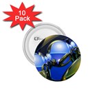 bluegold01b-709182 1.75  Button (10 pack) 