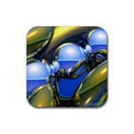 bluegold01b-709182 Rubber Coaster (Square)
