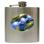 bluegold01b-709182 Hip Flask (6 oz)