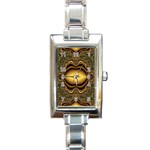 brown_fantasy-958468 Rectangular Italian Charm Watch