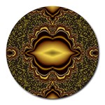 brown_fantasy-958468 Round Mousepad