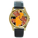 colordesign-391598 Round Gold Metal Watch