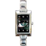 eye-538468 Rectangular Italian Charm Watch