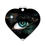 eye-538468 Dog Tag Heart (One Side)