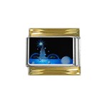 futur2-630637 Gold Trim Italian Charm (9mm)