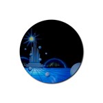 futur2-630637 Rubber Round Coaster (4 pack)