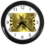 gold-260221 Wall Clock (Black)