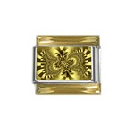 gold-260221 Gold Trim Italian Charm (9mm)