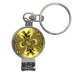 gold-260221 Nail Clippers Key Chain