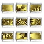 gold-260221 9mm Italian Charm (9 pack)