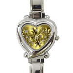 gold-260221 Heart Italian Charm Watch