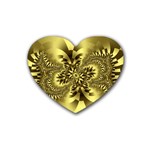 gold-260221 Rubber Coaster (Heart)