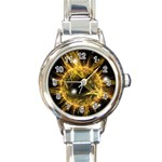 ikon06b-42458 Round Italian Charm Watch