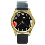 1024-feb-752974 Round Gold Metal Watch