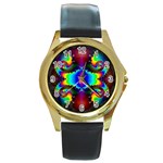 adamsky-416994 Round Gold Metal Watch