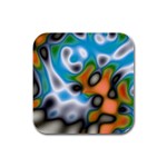 Color_Magma-559871 Rubber Square Coaster (4 pack)