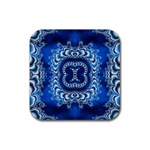bluerings-185954 Rubber Coaster (Square)