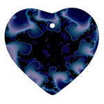 blue%20design%20wave%202-662985 Ornament (Heart)