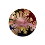 abstract-flowers-984772 Rubber Coaster (Round)