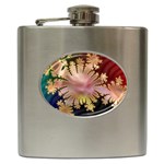 abstract-flowers-984772 Hip Flask (6 oz)