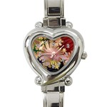 abstract-flowers-984772 Heart Italian Charm Watch