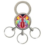 Cyber_Mirror-364694 3-Ring Key Chain