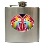 Cyber_Mirror-364694 Hip Flask (6 oz)