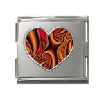 3z28d332-625646 Mega Link Heart Italian Charm (18mm)