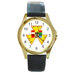 PHP Round Gold Metal Watch