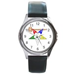 oestarwmdrk Round Metal Watch