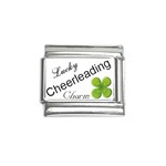 Lucky Cheerleading  Four Leaf Clover Italian Charm (9mm)