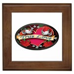 True-Love-Tattoo-Belt-Buckle Framed Tile