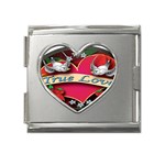 True-Love-Tattoo-Belt-Buckle Mega Link Heart Italian Charm (18mm)