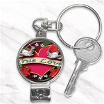 True-Love-Tattoo-Belt-Buckle Nail Clippers Key Chain