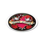 True-Love-Tattoo-Belt-Buckle Sticker (Oval)