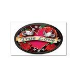 True-Love-Tattoo-Belt-Buckle Sticker Rectangular (10 pack)