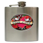 True-Love-Tattoo-Belt-Buckle Hip Flask (6 oz)