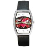 True-Love-Tattoo-Belt-Buckle Barrel Style Metal Watch