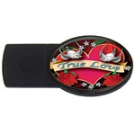 True-Love-Tattoo-Belt-Buckle USB Flash Drive Oval (4 GB)