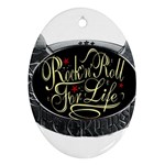 Rock-n-Roll-For-Life-Tattoo-Belt-Buckle Ornament (Oval)
