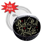 Rock-n-Roll-For-Life-Tattoo-Belt-Buckle 2.25  Button (100 pack)