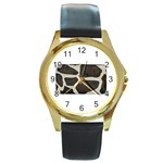 277G1001 Round Gold Metal Watch