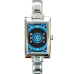 KaleidoFlower-208768 Rectangular Italian Charm Watch