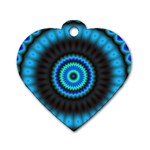 KaleidoFlower-208768 Dog Tag Heart (One Side)