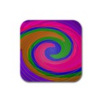 Magic_Colors_Twist_Soft-137298 Rubber Square Coaster (4 pack)