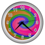 Magic_Colors_Twist_Soft-137298 Wall Clock (Silver)