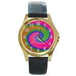 Magic_Colors_Twist_Soft-137298 Round Gold Metal Watch