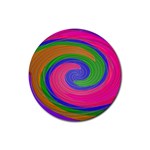 Magic_Colors_Twist_Soft-137298 Rubber Coaster (Round)