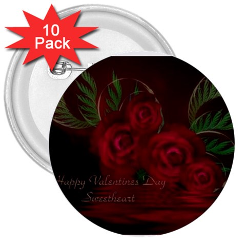 apoth_rose_v 3  Button (10 pack) from ArtsNow.com Front