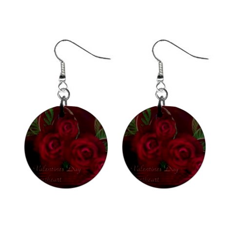 apoth_rose_v 1  Button Earrings from ArtsNow.com Front